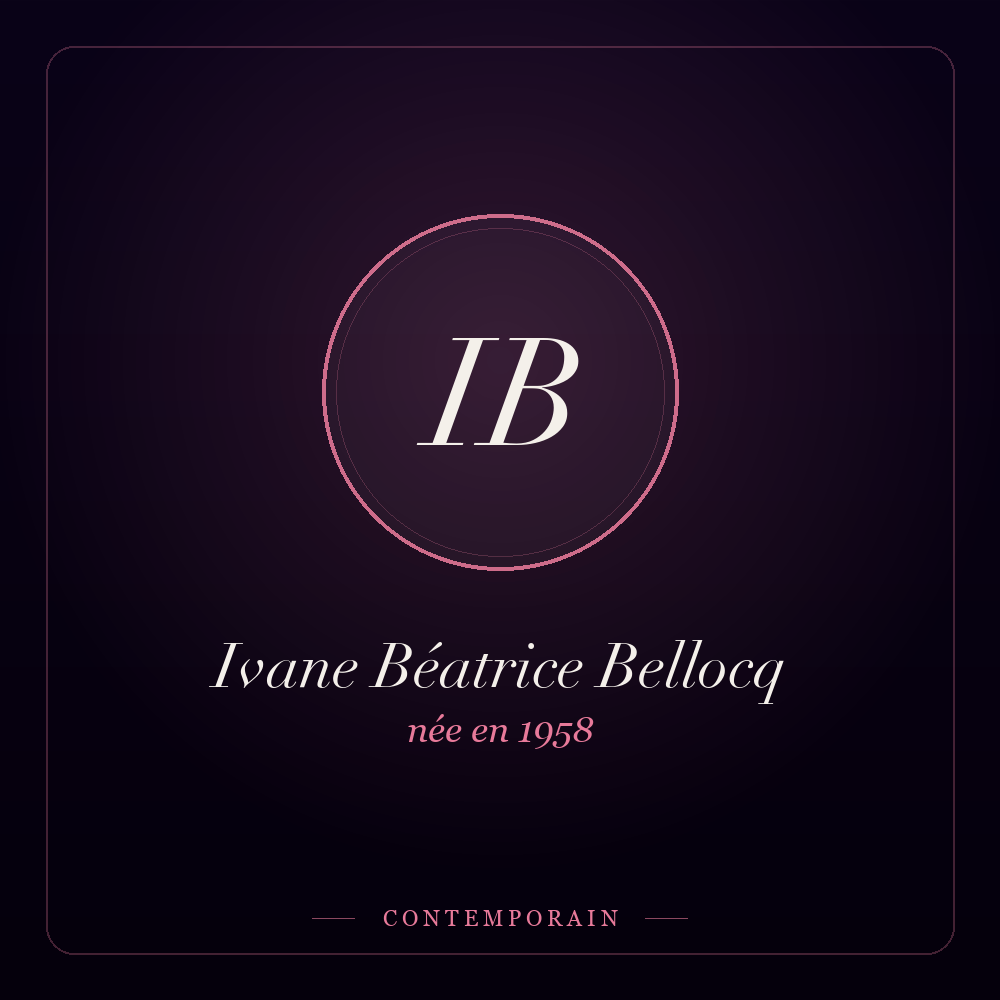 Monogramme de Ivane Béatrice Bellocq