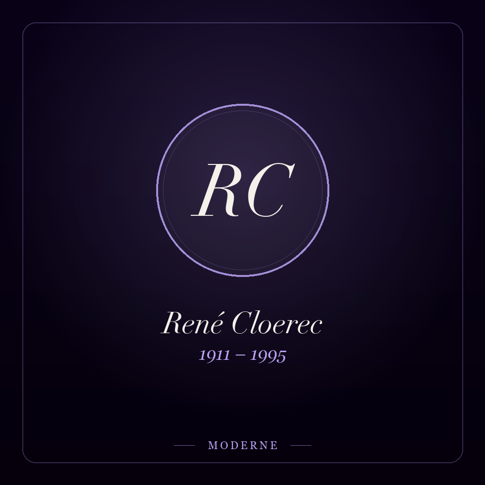 Monogramme de René Cloerec