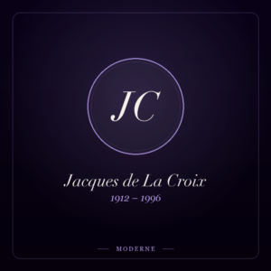 Monogramme de Jacques de La Croix