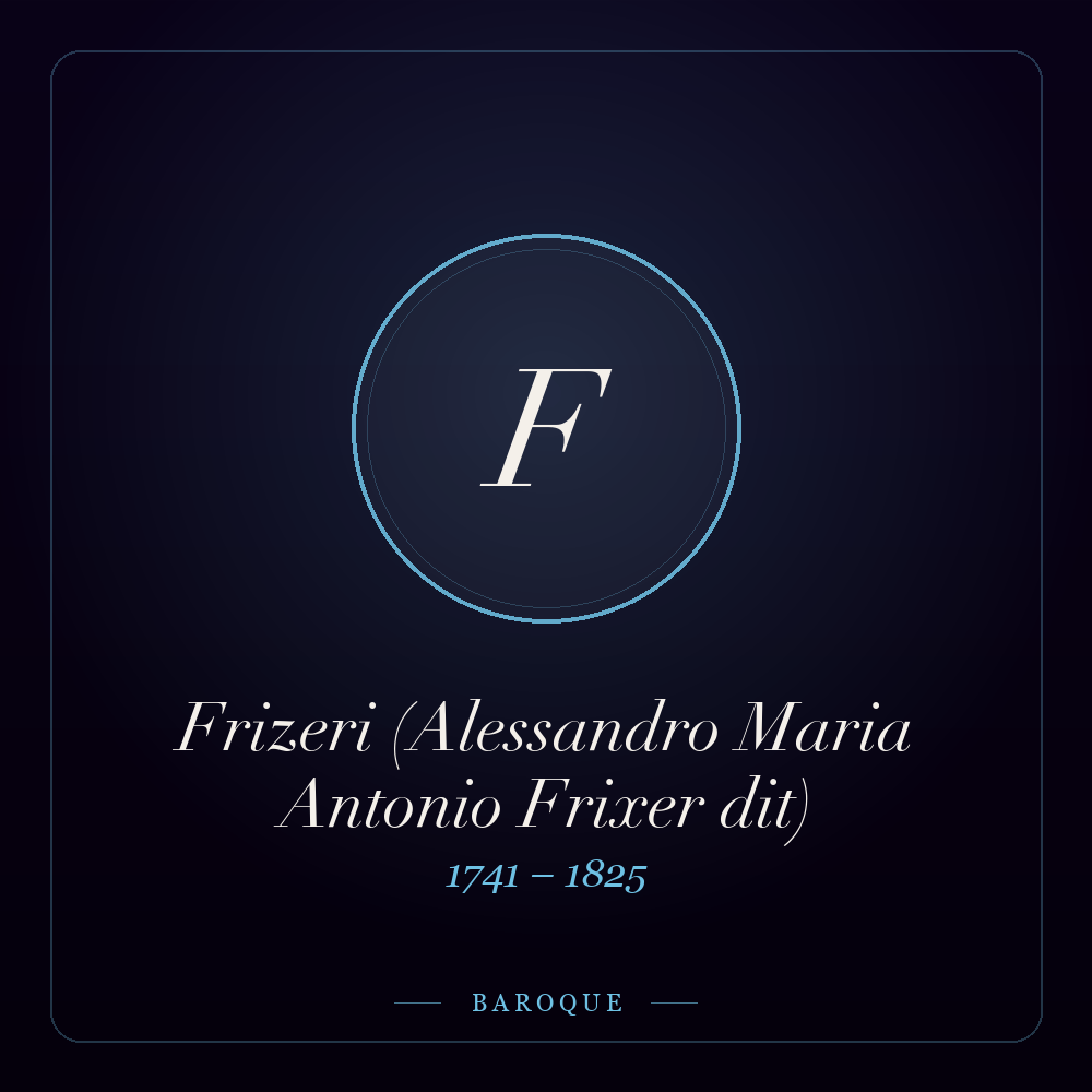 Monogramme de Frizeri (Alessandro Maria Antonio Frixer dit)