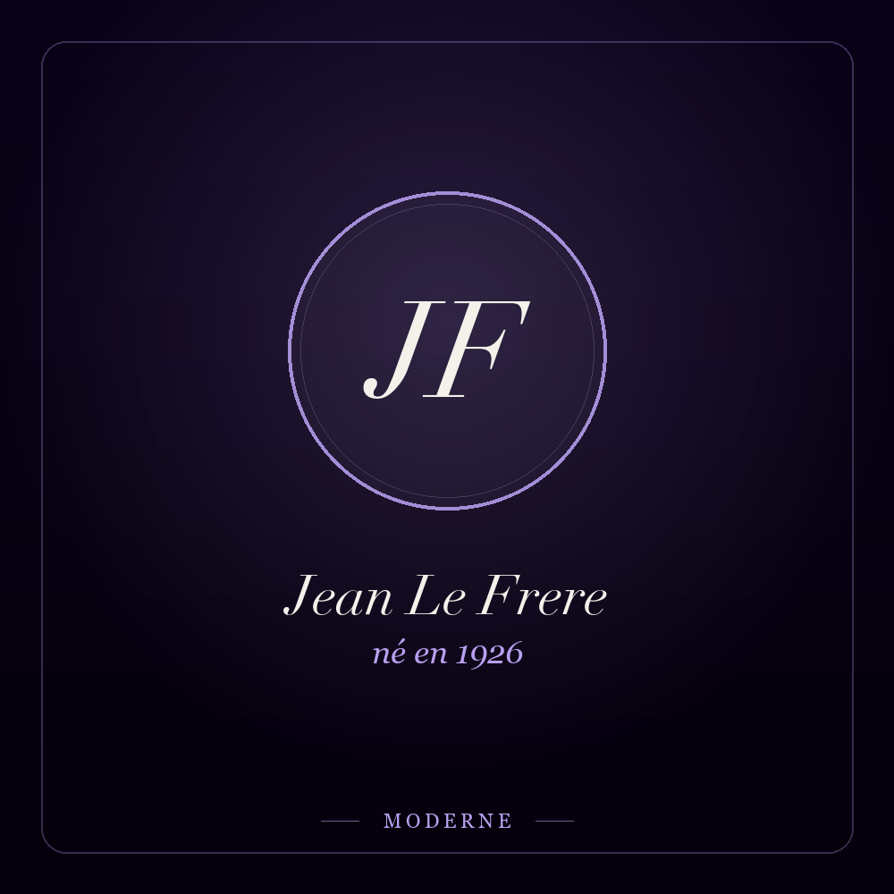 Monogramme de Jean Le Frere
