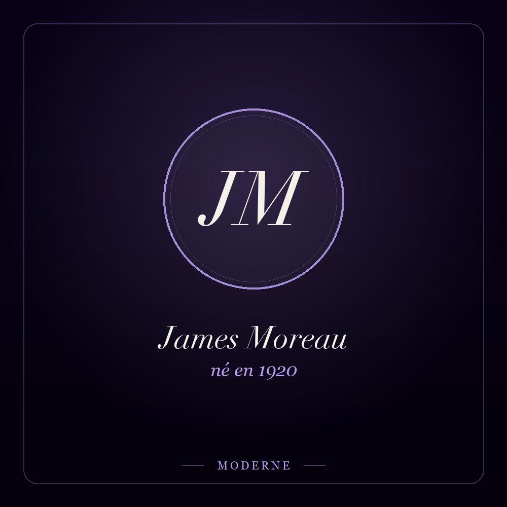 Monogramme de James Moreau