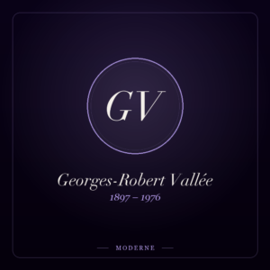 Monogramme de Georges-Robert Vallée