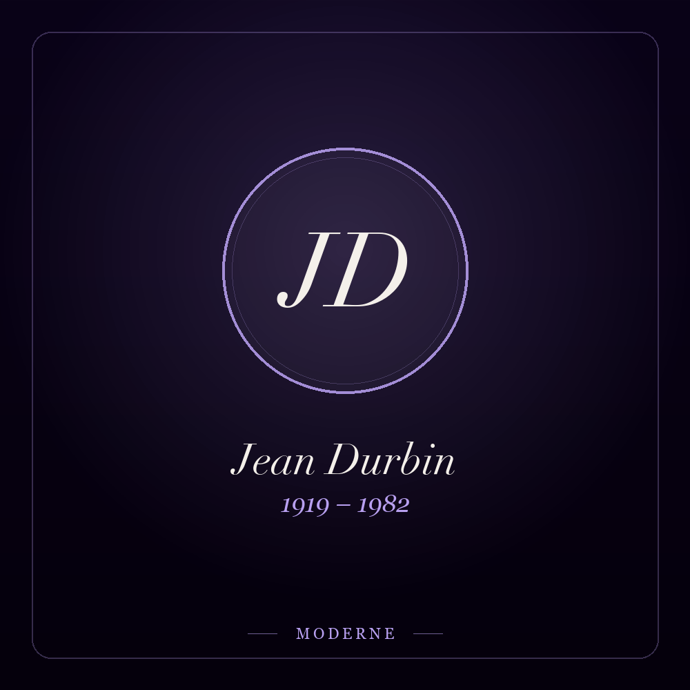 Monogramme de Jean Durbin