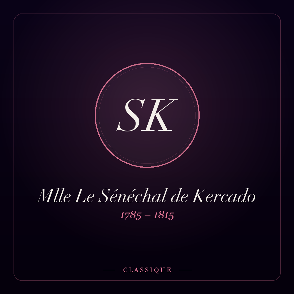 Monogramme de Mlle Le Sénéchal de Kercado
