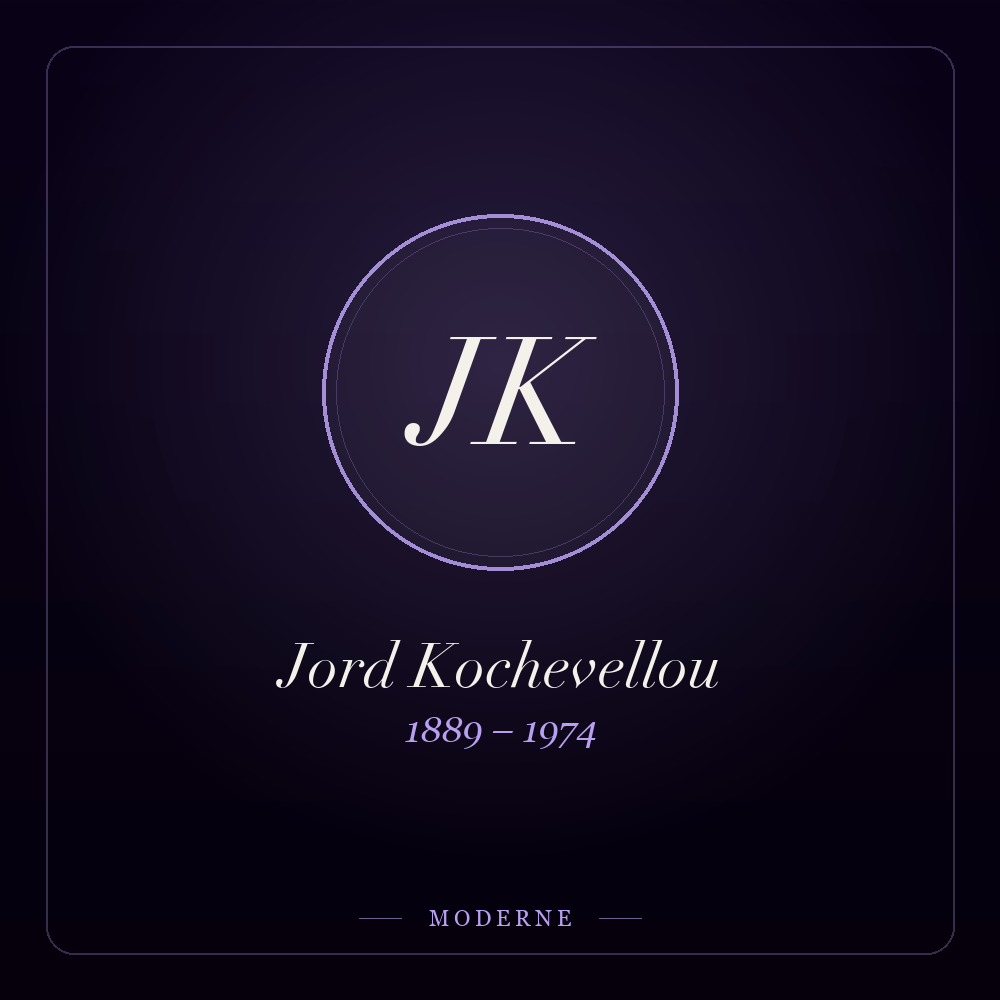 Monogramme de Jord Kochevellou
