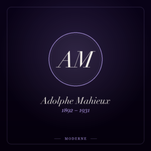 Monogramme de Adolphe Mahieux
