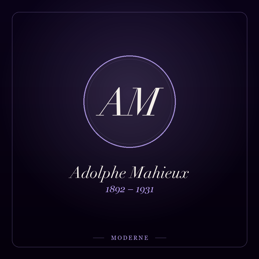 Monogramme de Adolphe Mahieux