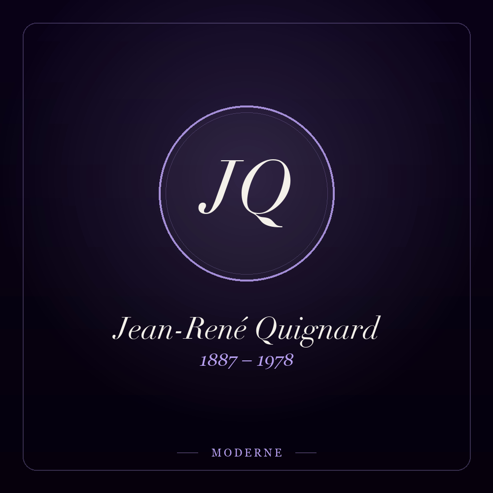 Monogramme de Jean-René Quignard